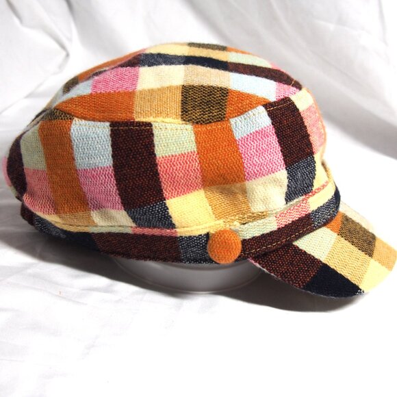 Manhattan Hat Co. Plaid Cadet Hat,Y2k - Picture 5 of 15